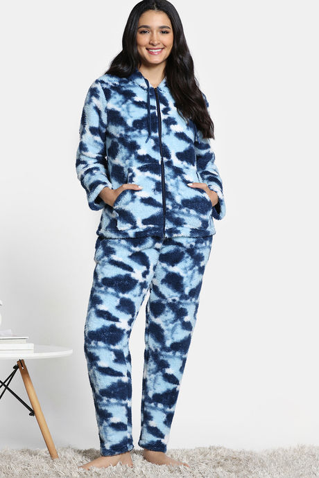 Zivame Soft Snuggles Fur Jacket - Medieval Blue — image 2